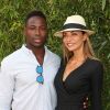 Ariane Brodier et son compagnon Fulgence Ouedraogo au village lors des internationaux de tennis de Roland Garros à Paris le 5 juin 2017. © Cyril Moreau / Dominique Jacovides / Bestimage