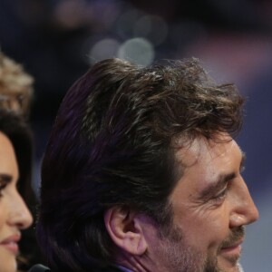 Penelope Cruz et son mari Javier Bardem - Scène - 32e Cérémonie des Goya Awards 2018 à Madrid le 3 février 2018