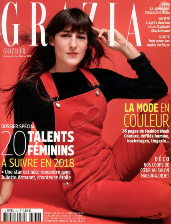 Juliette Armanet en couverture de Grazia, 2 février 2018.