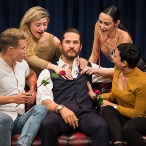 La statue de cire de Tom Hardy chez Madame Tussauds, avec un coeur qui bat, dévoilée à Londres le 8 février 2018.