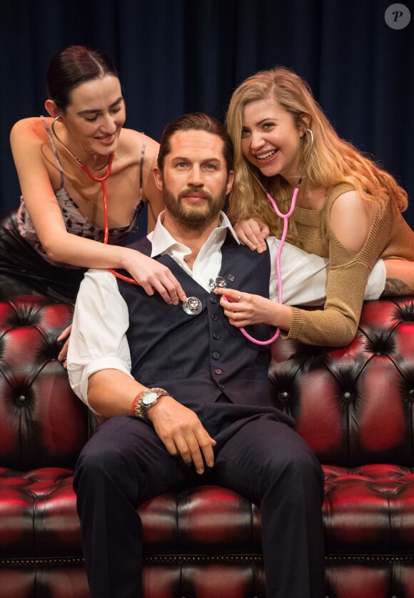 La statue de cire de Tom Hardy chez Madame Tussauds, avec un coeur qui bat, dévoilée à Londres le 8 février 2018.