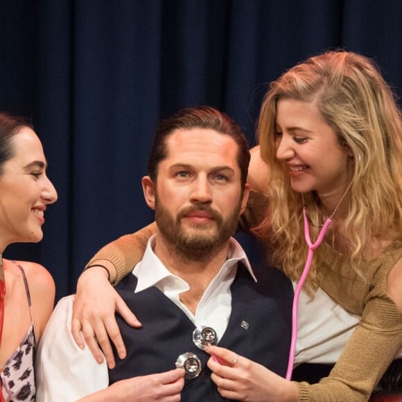 La statue de cire de Tom Hardy chez Madame Tussauds, avec un coeur qui bat, dévoilée à Londres le 8 février 2018.