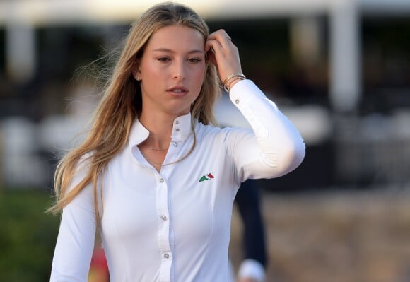 Eve Jobs (fille de Steve Jobs) participe au Concours hippique Winter Equestrian Festival (WEF) à Wellington en Floride le 10 février 2018.