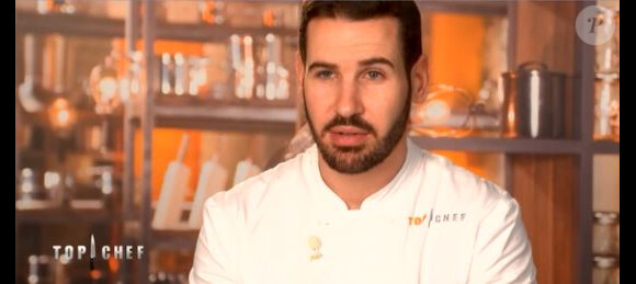 Vincent lors du quatrième épisode de "Top Chef" diffusé le 21 février 2018 sur M6.