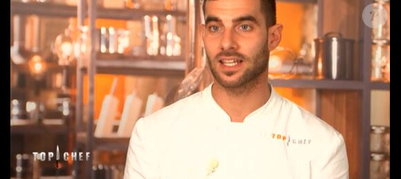 Thibault lors du quatrième épisode de "Top Chef" diffusé le 21 février 2018 sur M6.