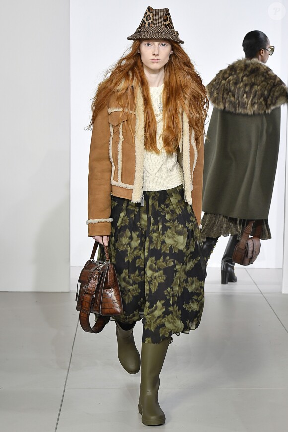 Défilé Michael Kors Collection, collection prêt-à-porter automne-hiver 2018 au Lincoln Center. New York, le 14 février 2018.