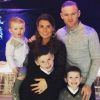Wayne Rooney avec sa femme Coleen et leurs trois fils à Noël. Instagram, 25 décembre 2017.
