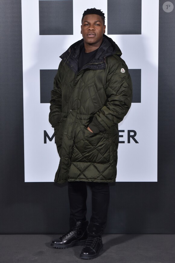 John Boyega - Présentation "Moncler Genius" en ouverture de la Fashion Week de Milan, le 20 février 2018.