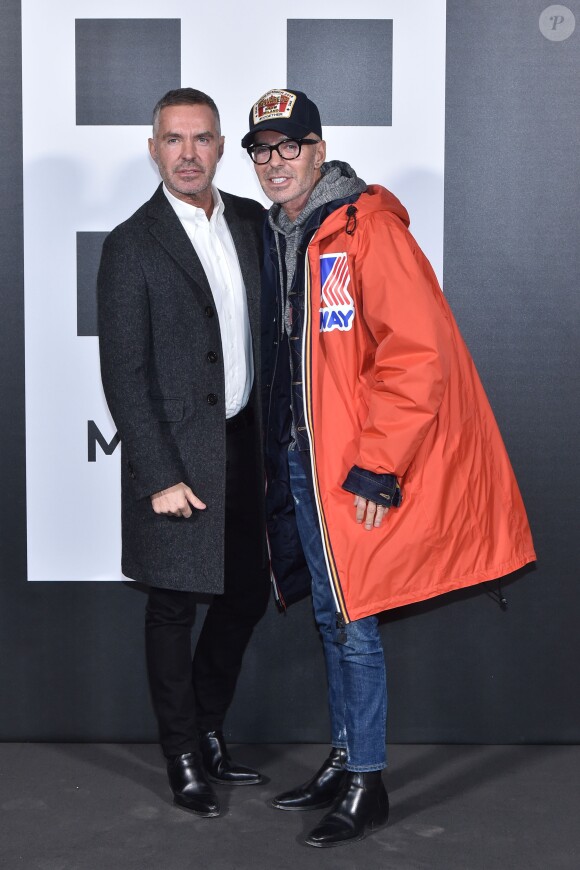 Dan et Dean Caten (Dsquared²) - Présentation "Moncler Genius" en ouverture de la Fashion Week de Milan, le 20 février 2018.