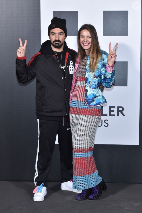 Francesco Ragazzi (Palm Angels) et Margherita Missoni - Présentation "Moncler Genius" en ouverture de la Fashion Week de Milan, le 20 février 2018.