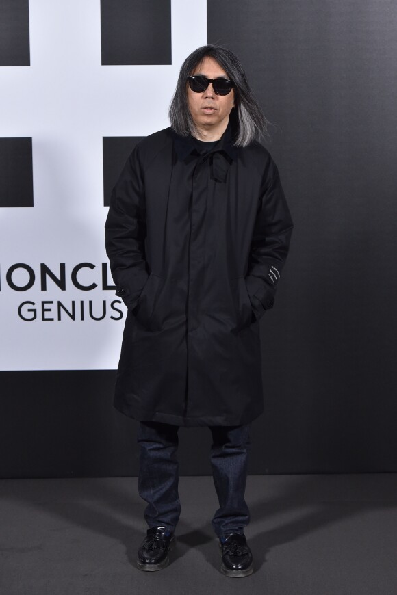 Hiroshi Fujiwara (Fragment Design) - Présentation "Moncler Genius" en ouverture de la Fashion Week de Milan, le 20 février 2018.