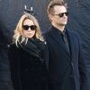 Laura Smet, David Hallyday - Arrivées des personnalités en l'église de La Madeleine pour les obsèques de Johnny Hallyday à Paris le 8 decembre 2017. © Veeren/Bestimage