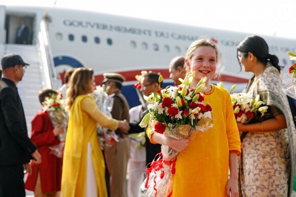 Le premier ministre Justin Trudeau, sa femme Sophie et leurs enfants Xavier, Ella-Grace et Hadrien arrivent à Ahmedabad, en Inde. 19 février 2018.