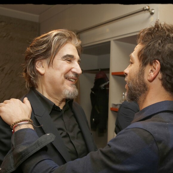 Exclusif - Christophe Maé - Serge Lama en concert à l'Olympia dans le cadre de sa tournée " Je débute ". Paris, le 11 février 2018. © Alain Guizard / Bestimage