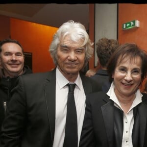 Exclusif - Daniel Guichard, Marie-Paule Belle et Patrick Bruel - Serge Lama en concert à l'Olympia dans le cadre de sa tournée " Je débute ". Paris, le 11 février 2018. © Alain Guizard / Bestimage
