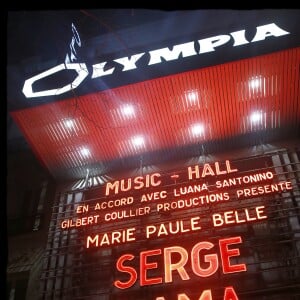 Exclusif - Illustration - Serge Lama en concert à l'Olympia dans le cadre de sa tournée " Je débute ". Paris, le 9 février 2018. © Alain Guizard / Bestimage