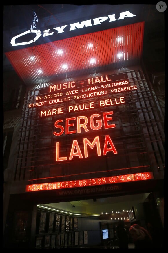 Exclusif - Illustration - Serge Lama en concert à l'Olympia dans le cadre de sa tournée " Je débute ". Paris, le 9 février 2018. © Alain Guizard / Bestimage