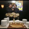 Exclusif - Thierry Chassagne - Serge Lama a fêté son anniversaire à l'issue de son concert à l'Olympia au Bar Romain, rue Caumartin. Paris, le 11 février 2018. © Alain Guizard / Bestimage