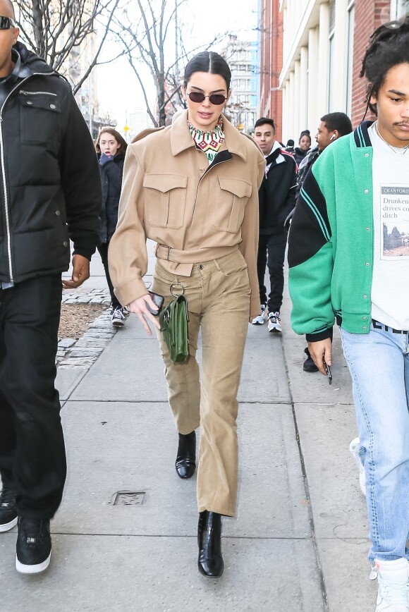 Kendall Jenner à New York, le 8 février 2018