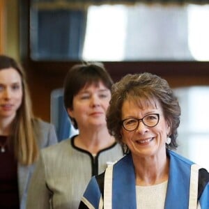 La duchesse de Cambridge, enceinte de près de huit mois, le 27 février 2018 lors de sa visite au Royal College of Obstetricians and Gynaecologists à Londres.