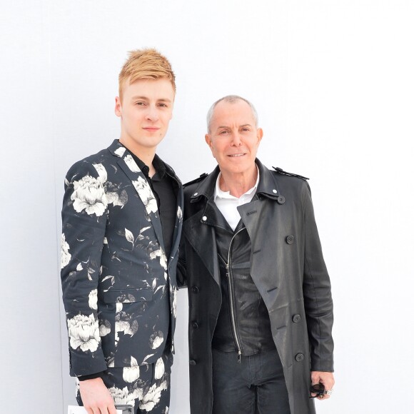 Jean-Marc Mondelet avec Jean-Claude Jitrois au défilé de Léonard, collection prêt-à-porter automne-hiver 2018/2019, à Paris, le 5mars 2018 © CVS-Veeren / Bestimage