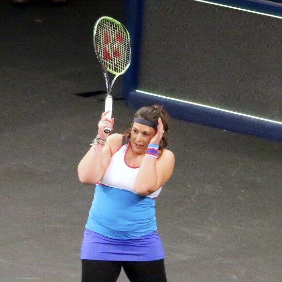 Marion Bartoli a fait son retour lors du mini-tournoi d'exhibition Tie Break Tens au Madison Square Garden à New York City, le 5 mars 2018, s'inclinant contre Serena Williams (10-6). Mais heureuse.