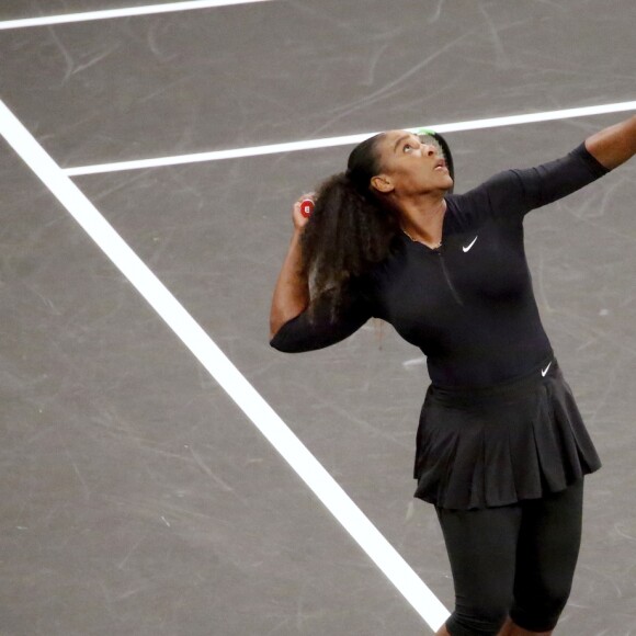 Serena Williams lors du mini-tournoi d'exhibition Tie Break Tens au Madison Square Garden à New York City, New York, Etats-Unis, le 5 mars 2018. © Charles Guerin/Bestimage USA