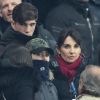 Véronique Zidane avec ses enfants Luca Zidane, Elyaz Zidane et Théo Zidane - People lors du huitième de finale retour de Ligue des Champion, du Paris Saint-Germain contre le Real Madrid au Parc des Princes à Paris le 6 mars 2018. Le Real à remporté le match sur le score de 2 buts à 1. © Cyril Moreau/Bestimage