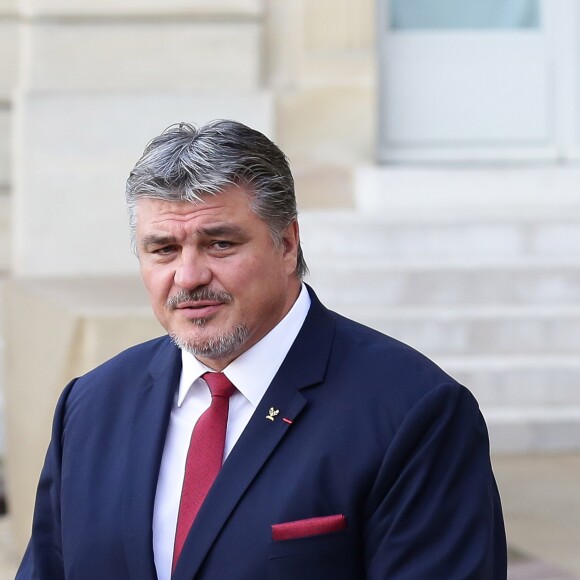 David Douillet, membre de la délégation française de Paris 2024, au palais de l'Elysée à Paris, France, le 16 septembre 2017. © Stéphane Lemouton/Bestimage