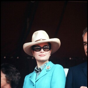 La princesse Grace au Grand Prix de Monaco, juin 1971.