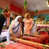 La Première Dame Brigitte Macron (Trogneux) lors de sa visite de l'orphelinat Mère Teresa pour enfants handicapés, moteurs et mentaux à Jeevan Jyoti Home, Jangpura, Mathura Road, à New Delhi, Inde, le 10 mars 2018. © Sébastien Valiela/Bestimage  (No Web No blog pour la Belgique et la Suisse) No Web No Blog - French First Lady Brigitte Macron visiting Mother Teresa's Missionaries Of Charity Jeevan Jyoti Home for children with disabilities, motor and mental in New Delhi, India, on March 10, 2018.10/03/2018 - New Delhi