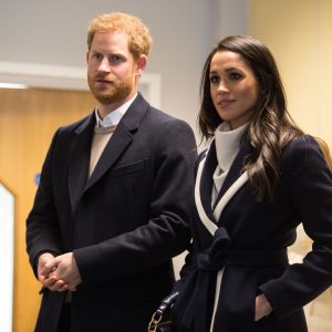 Le prince Harry et sa fiancée Meghan Markle assistent à une séance de formation des apprentis coaches au Nechells Wellbeing Centre à Birmingham le 8 mars 2018.