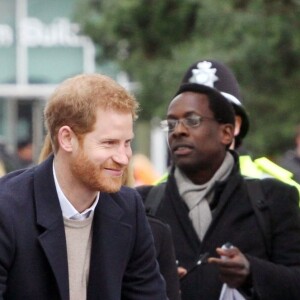 Le prince Harry et sa fiancée Meghan Markle viennent célébrer la journée internationale de la femme à Millennium Point à Birmingham le 8 mars 2018.