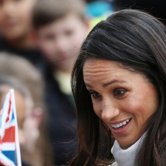 Le prince Harry et sa fiancée Meghan Markle viennent célébrer la journée internationale de la femme à Millennium Point à Birmingham le 8 mars 2018.