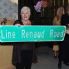 Line Renaud - Line Renaud a dévoilé une plaque de rue portant son nom à Las Vegas, Line Renaud Rd. Le 28 septembre 2017 © Chris Delmas / Bestimage