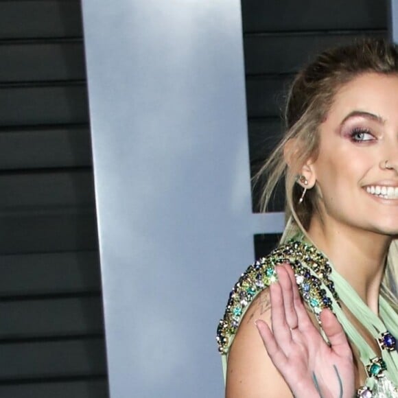 Paris Jackson à la soirée Vanity Fair Oscar au Wallis Annenberg Center à Beverly Hills, le 4 mars 2018