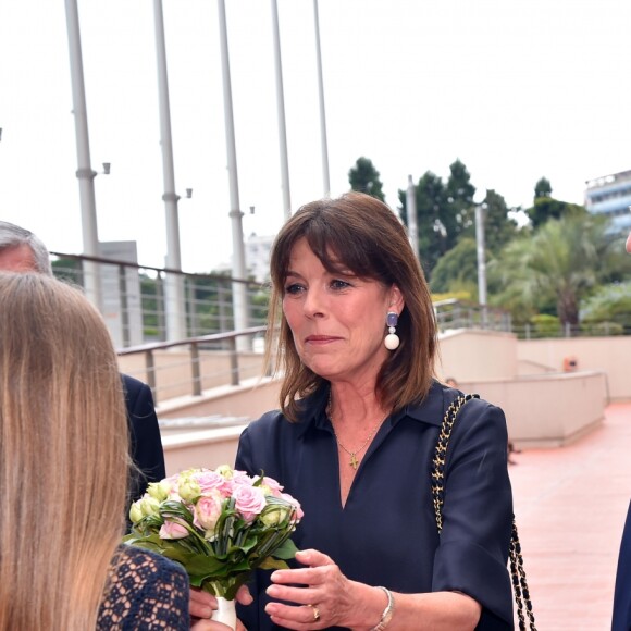 Semi-Exclusif - Le prince Albert II de Monaco et la princesse Caroline de Hanovre lors de la soirée des 20 ans des archives audiovisuelles de Monaco au Grimaldi Forum à Monaco, le 13 juin 2017. © Bruno Bebert/Bestimage