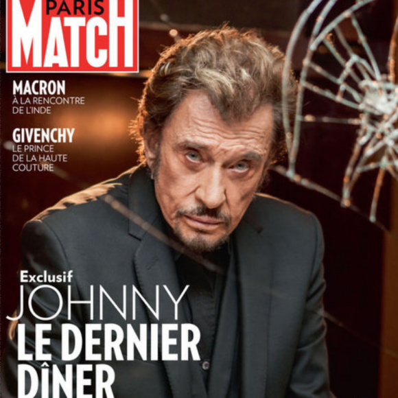 "Johnny Hallyday, le dernier dîner", un récit magnifique dans Paris Match, en kiosques ce 15 mars 2018.