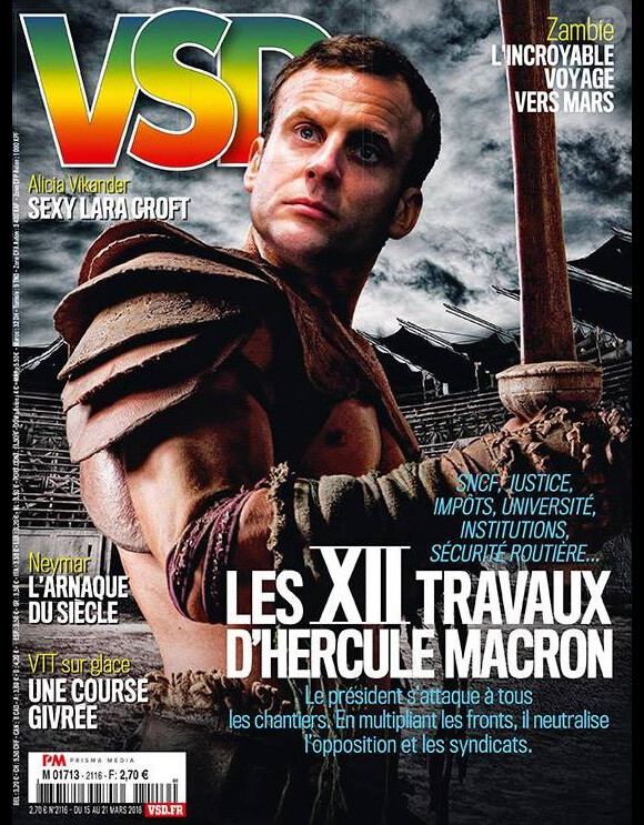 Couverture du magazine "VSD", numéro du 15 mars 2018.