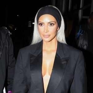 Kim Kardashian dans le quartier de Downtown à Los Angeles, le 24 février 2018