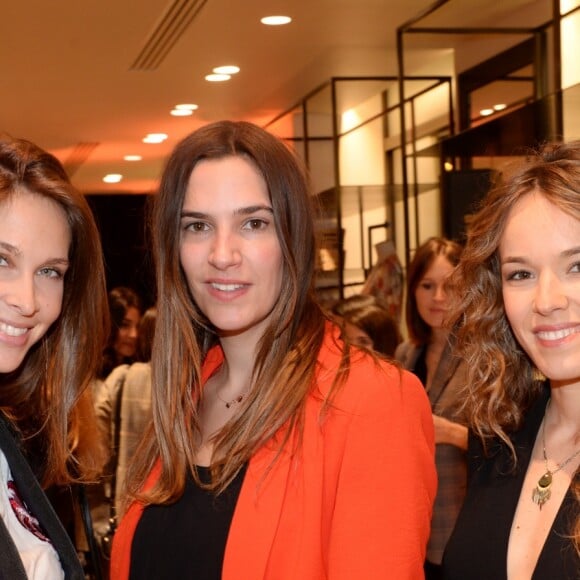 Exclusif - Ophélie Meunier, Charlotte Gabris, Elodie Fontan, lors de l'inauguration de la boutique Ba&Sh à l'hôtel Royal Monceau à Paris le 15 mars 2018. Pour la toute première fois, Ba&sh collabore avec Le Royal Monceau et imagine pour l'occasion un pop-up store inédit au sein du palace de la capitale. Deux entités aux univers respectifs qui se ressemblent, à la fois chics et parisiens. Audace, ambition et féminité ont été les maîtres mots dans l'élaboration de ce tout nouveau projet imaginé par Barbara et Sharon, fondatrices de la marque, qui souhaitaient également y apporter une dimension internationale en choisissant ce cadre exclusif. Au programme, la totalité des pièces de la collection printemps-été 2018 de la griffe mais aussi des lignes capsules ultra-inédites en édition limitée vendues uniquement au Royal Monceau, le tout niché dans un espace chaleureux et boisé. Une nouvelle adresse éphémère à découvrir dès maintenant, pour une durée de 6 mois. © Rachid Bellak / Bestimage