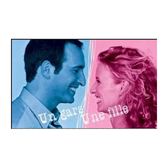 "Un gars, une fille" avec Audrey Lamy et Jean Dujardin, France 2