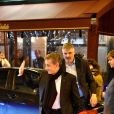 Nicolas Sarkozy - Il s'est rendu sur le plateau de TF1 lors du journal télévisé de 20 heures après sa mise en examen puis a été dîner avec sa femme Carla et son équipe dans le restaurant italien de la rue de la Pompe "Giulio Rebellato" à Paris le 22 mars 2018.