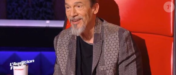 Florent Pagny lors de l'audition finale de "The Voice 7" (TF1), épisode diffusé samedi 24 mars 2018.