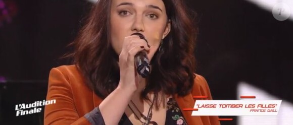 Leho lors de l'audition finale de "The Voice 7" (TF1), épisode diffusé samedi 24 mars 2018.