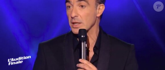 Nikos Aliagas lors de l'audition finale de "The Voice 7" (TF1), épisode diffusé samedi 24 mars 2018.