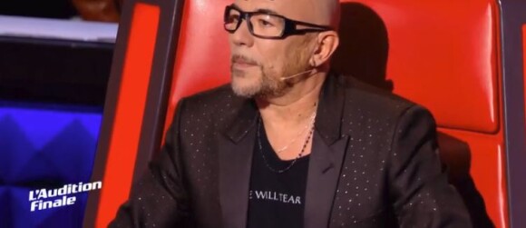 Pascal Obispo lors de l'audition finale de "The Voice 7" (TF1), épisode diffusé samedi 24 mars 2018.