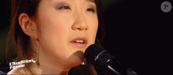 Ubare lors de l'audition finale de "The Voice 7" (TF1), épisode diffusé samedi 24 mars 2018.