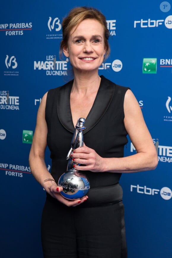 Sandrine Bonnaire récompensée avec un Magritte d'honneur lors de la 8ème Cérémonie des Magritte du Cinéma, qui récompense le septième art belge, au Square, à Bruxelles. Belgique, Bruxelles, 3 février 2018.