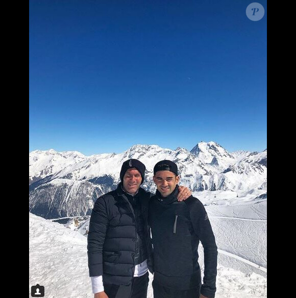 Zinédine Zidane fête l'anniversaire de son fils Enzo sur Instagram, le 24 mars 2018.